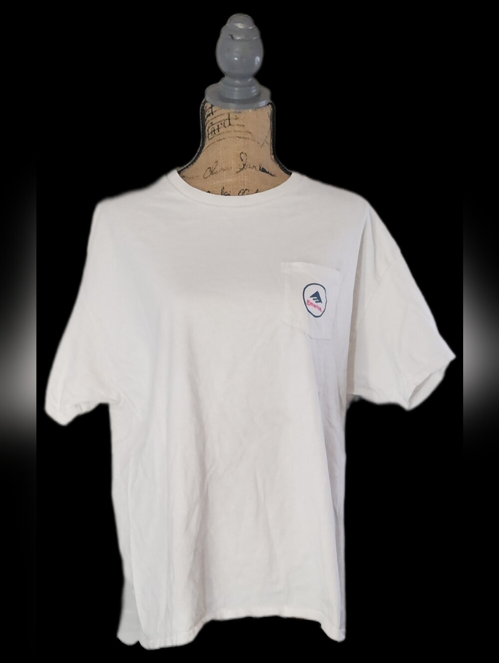 #MC10 Emerica White Short Sleeve Pocket Tee with Small Logo